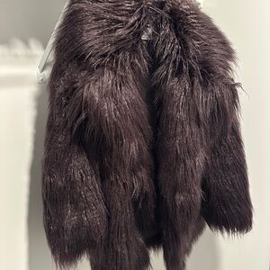 The Frankie Shop Miley faux fur coat xs